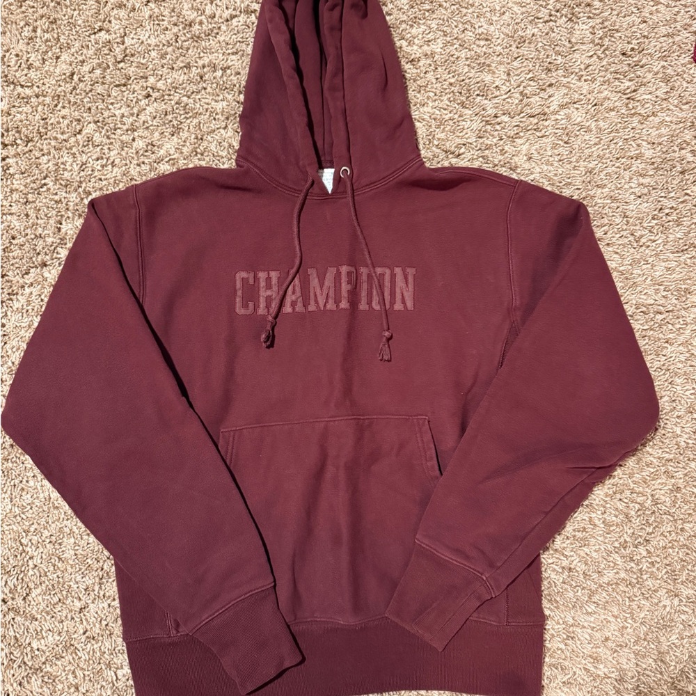 Champion M Burgundy Hoodie